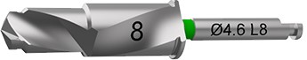 Сверло 3,85/4,6, глубина сверления 8 мм GS 0846
