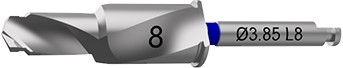 Сверло 3,2/3,85, глубина сверления 8 мм GS 0838