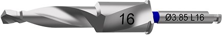 Сверло 3,2/3,85, глубина сверления 16мм GS 1638