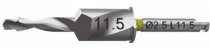 Сверло 1,8/2,5, глубина сверления 11,5 мм GS 1125