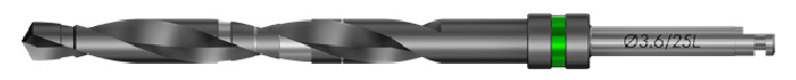 Сверхдлинное спиральное двухшаговое сверло Adin DL2536