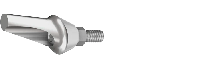 Эстетический угловой титановый абатмент,2 мм 15° RS-4117